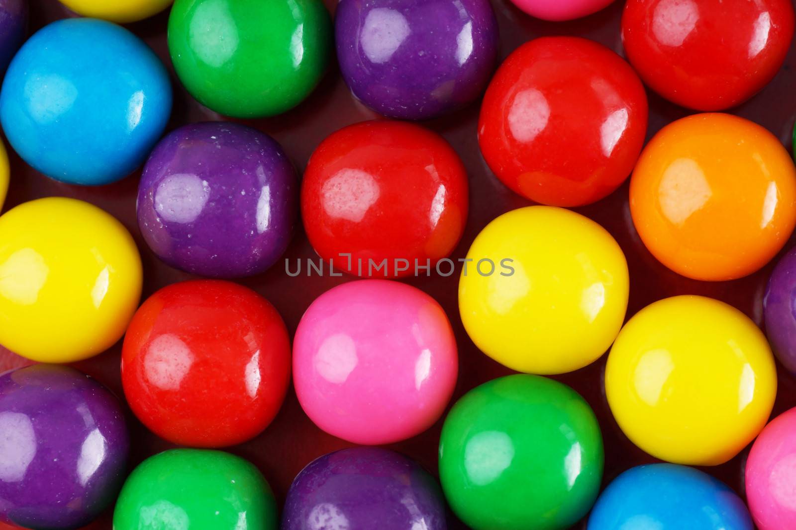 Fun and colorful gumball or bubble gum background