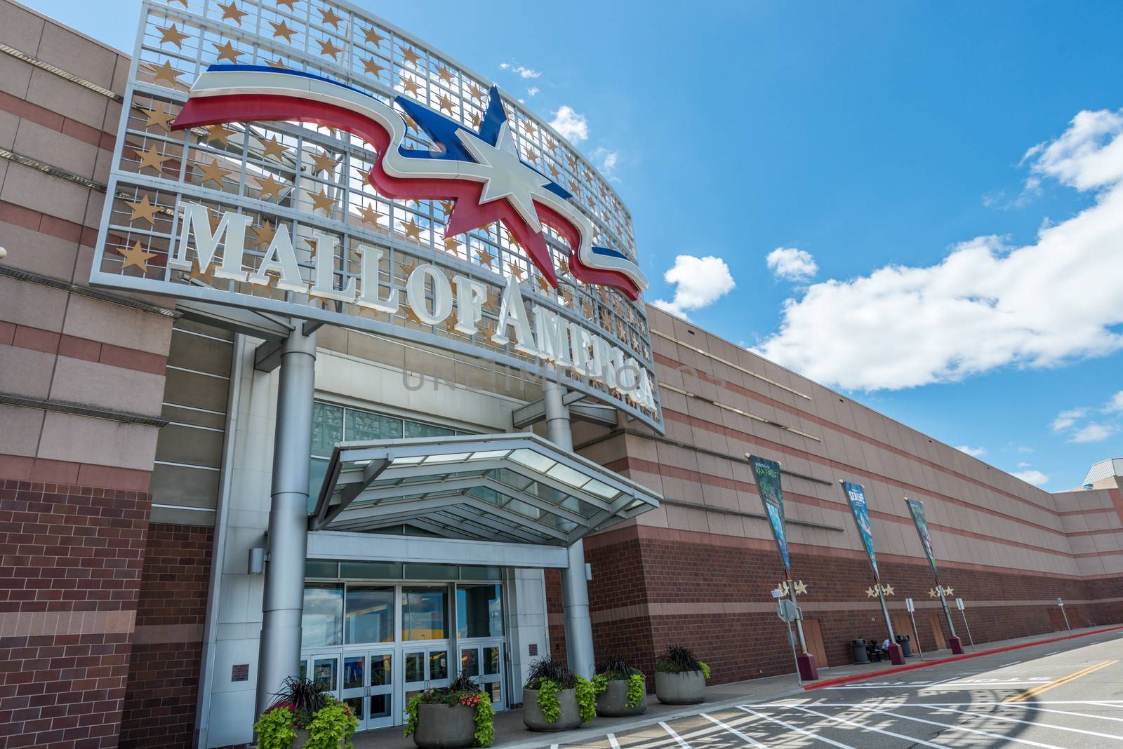 MINNEAPOLIS, MN - JULY 28: Mall of America main entrance, on July 28, 2013, in Minneapolis, MN. 
