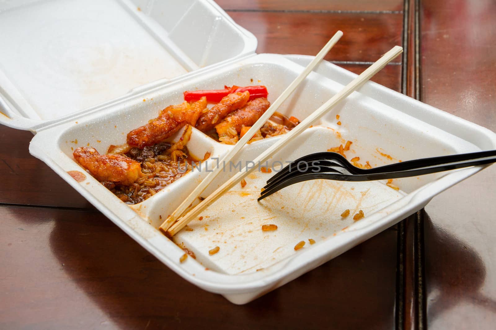 Leftovers from some chinese food that was for dinner