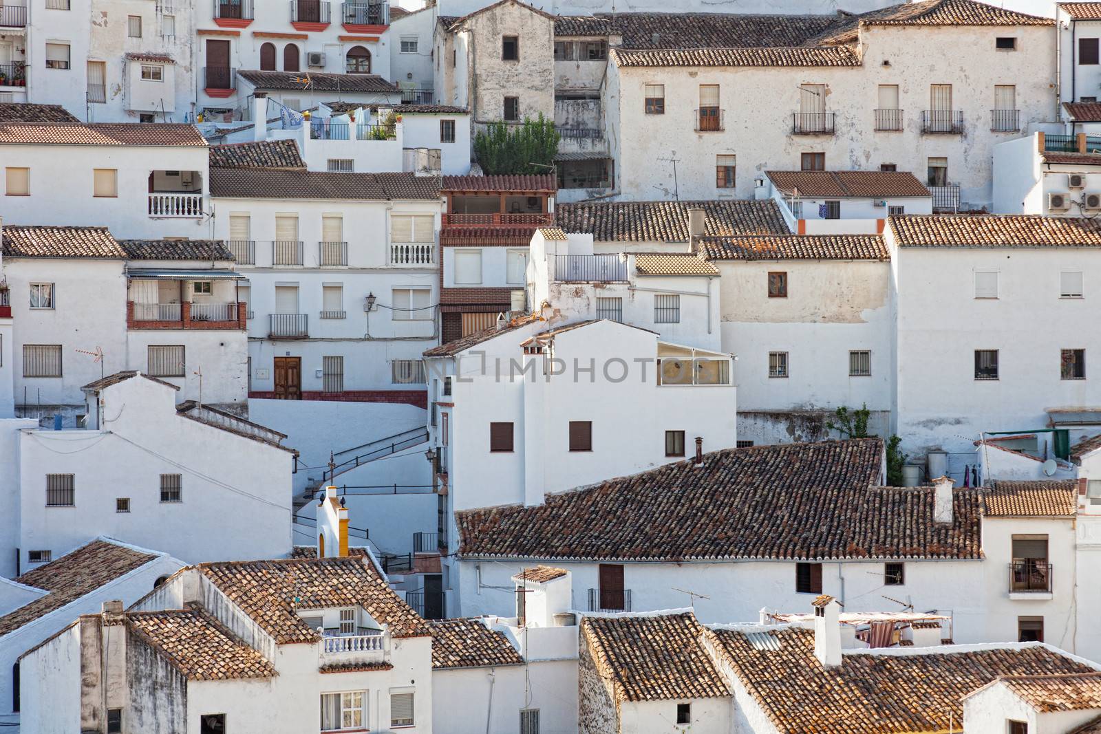 White houses in the Arab quarter, Granada, Spain by elena_shchipkova