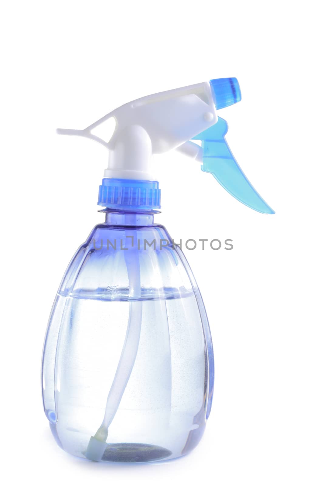 Plastic spray for dispersion isolated at the white background