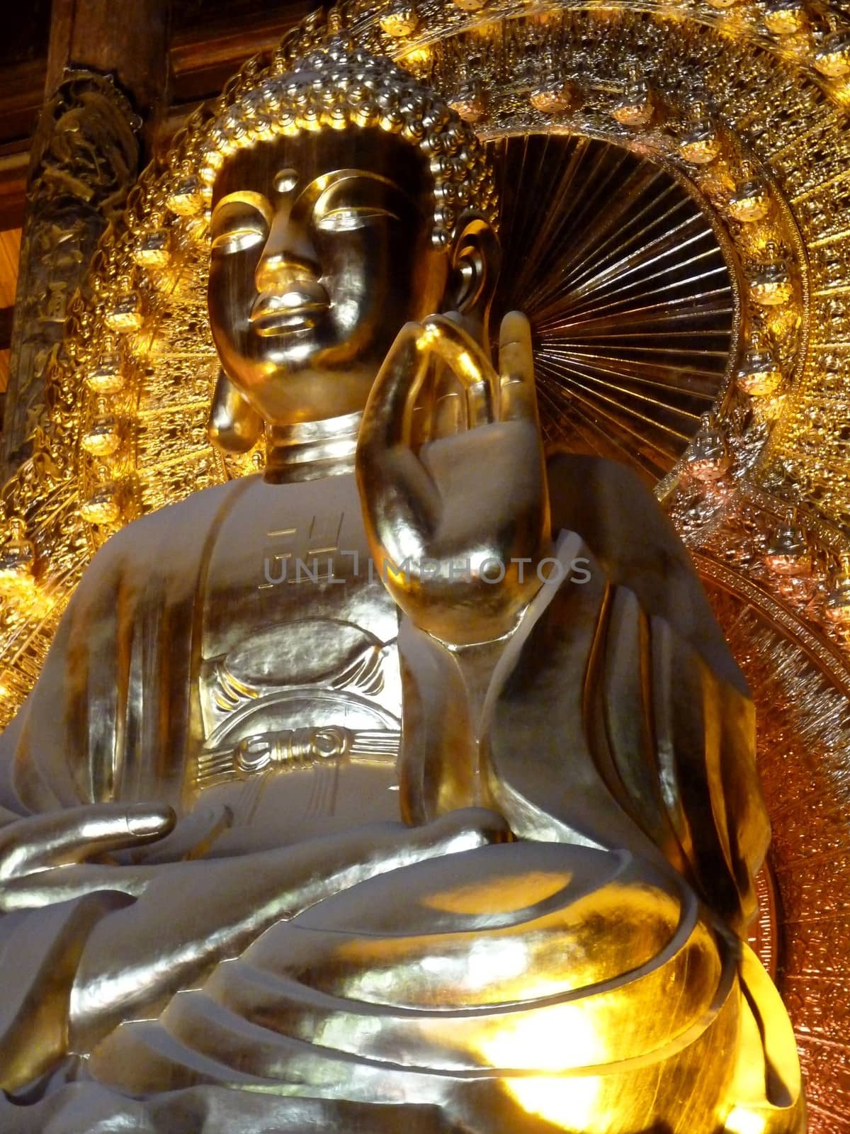 Buddha statue in Bai Dinh temple in Ninh Binh, Vietnam