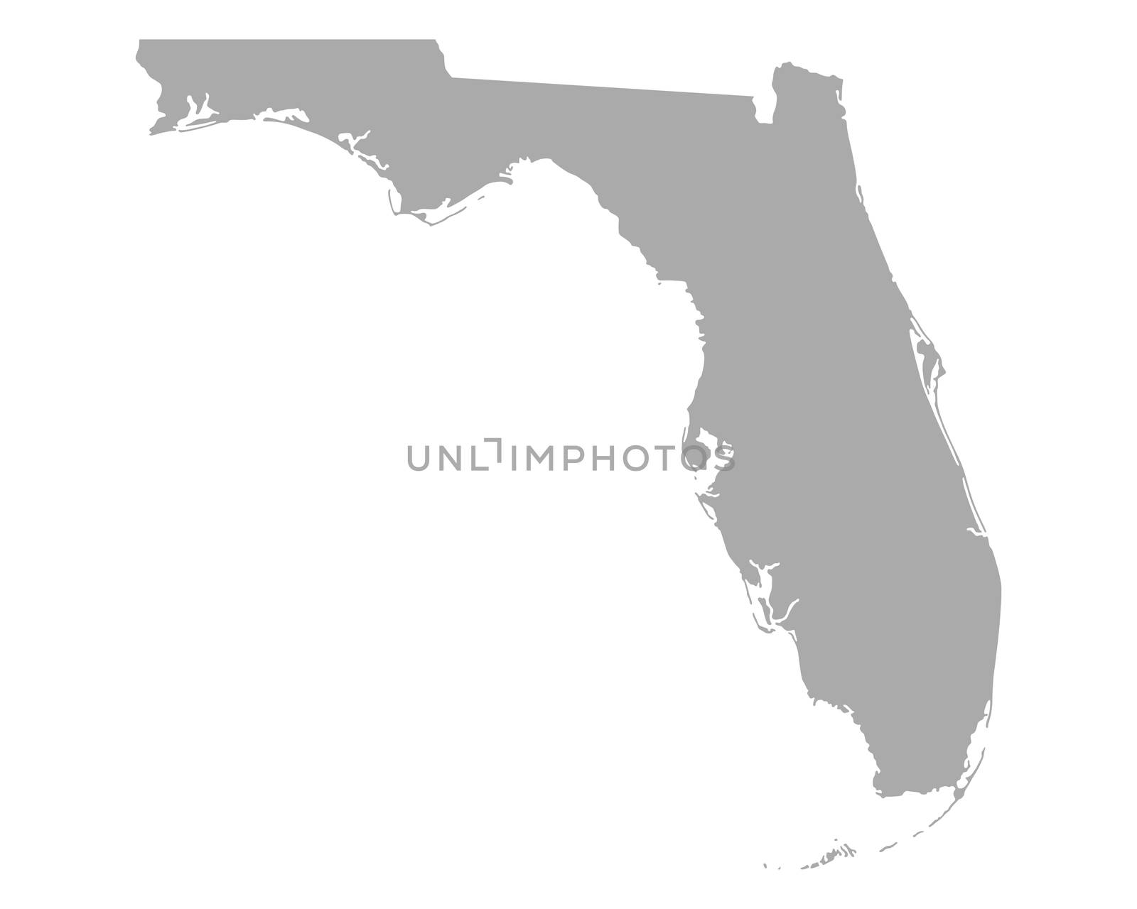 Map of Florida by rbiedermann