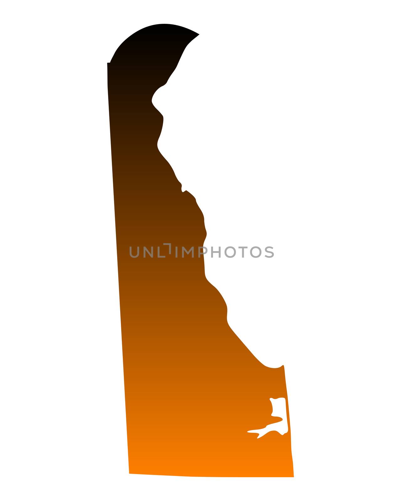 Map of Delaware by rbiedermann