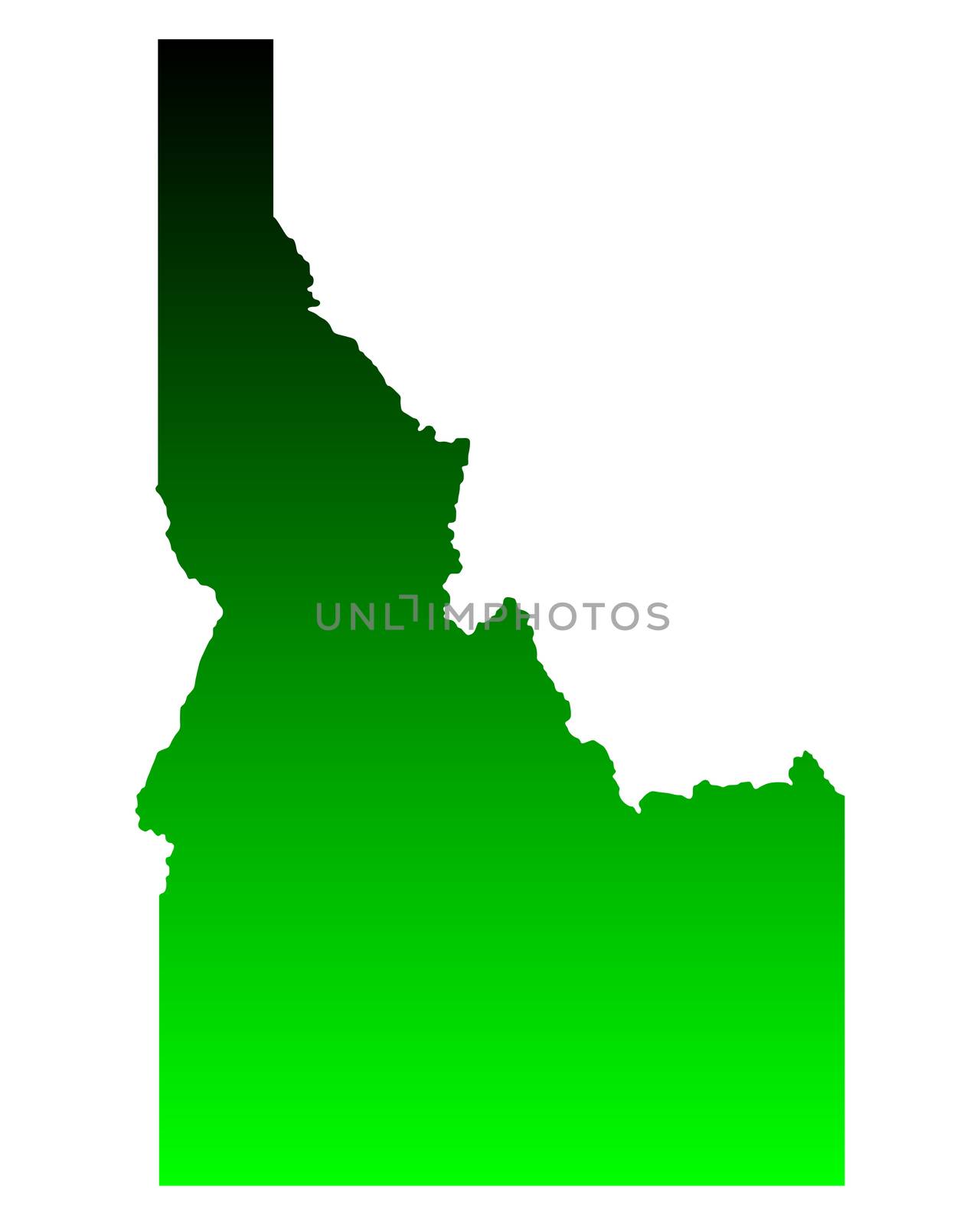Map of Idaho by rbiedermann