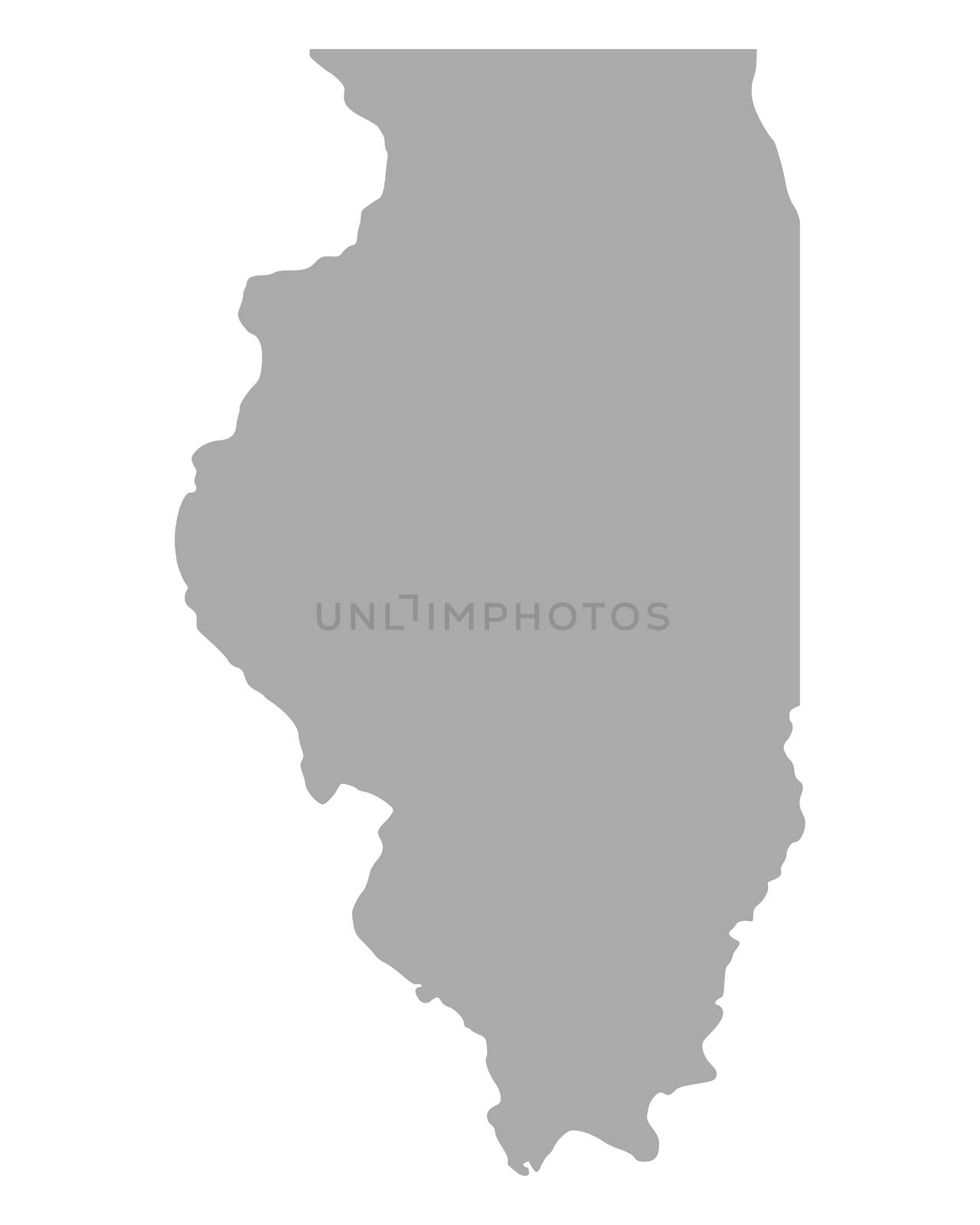 Map of Illinois by rbiedermann