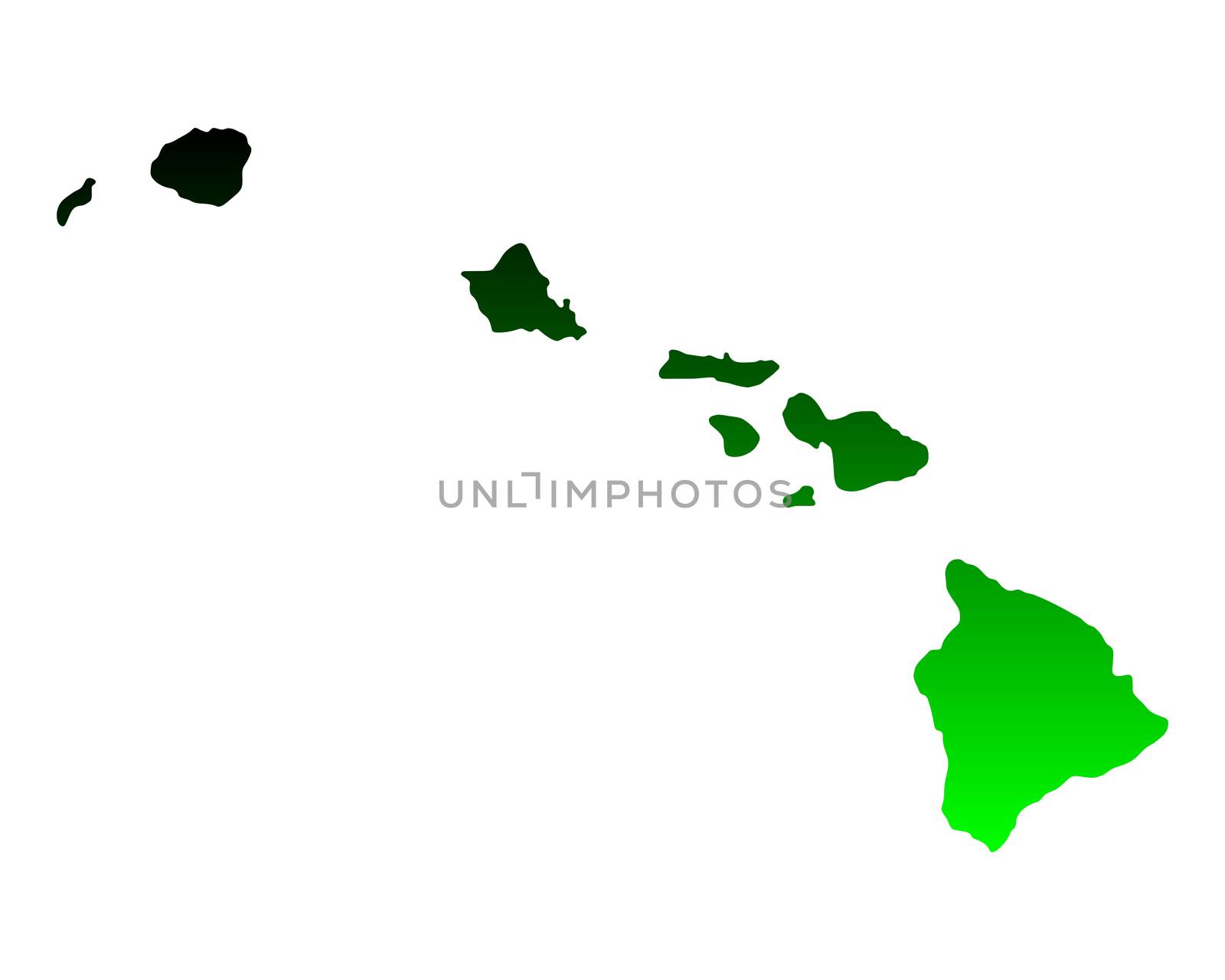 Map of Hawaii by rbiedermann