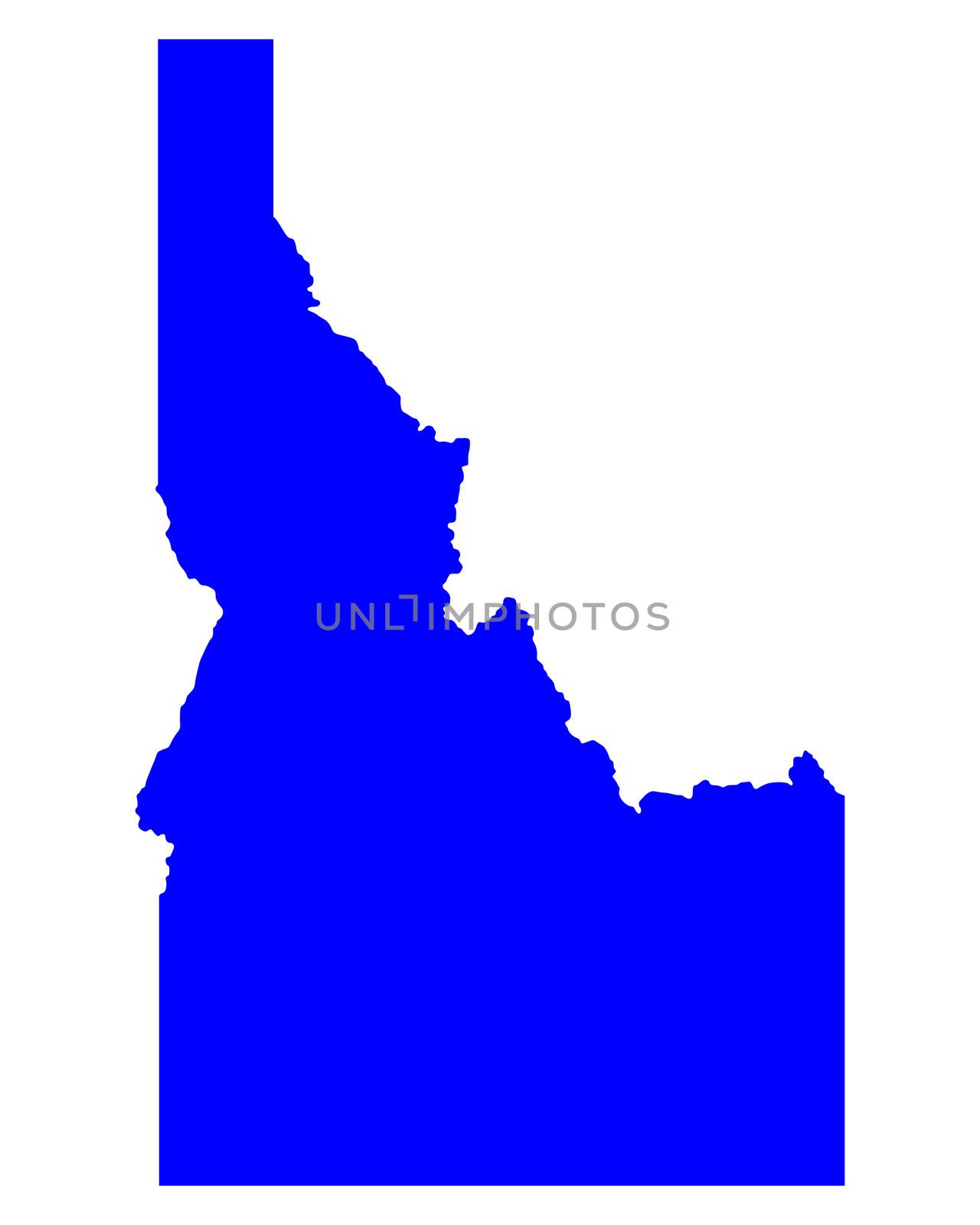 Map of Idaho by rbiedermann