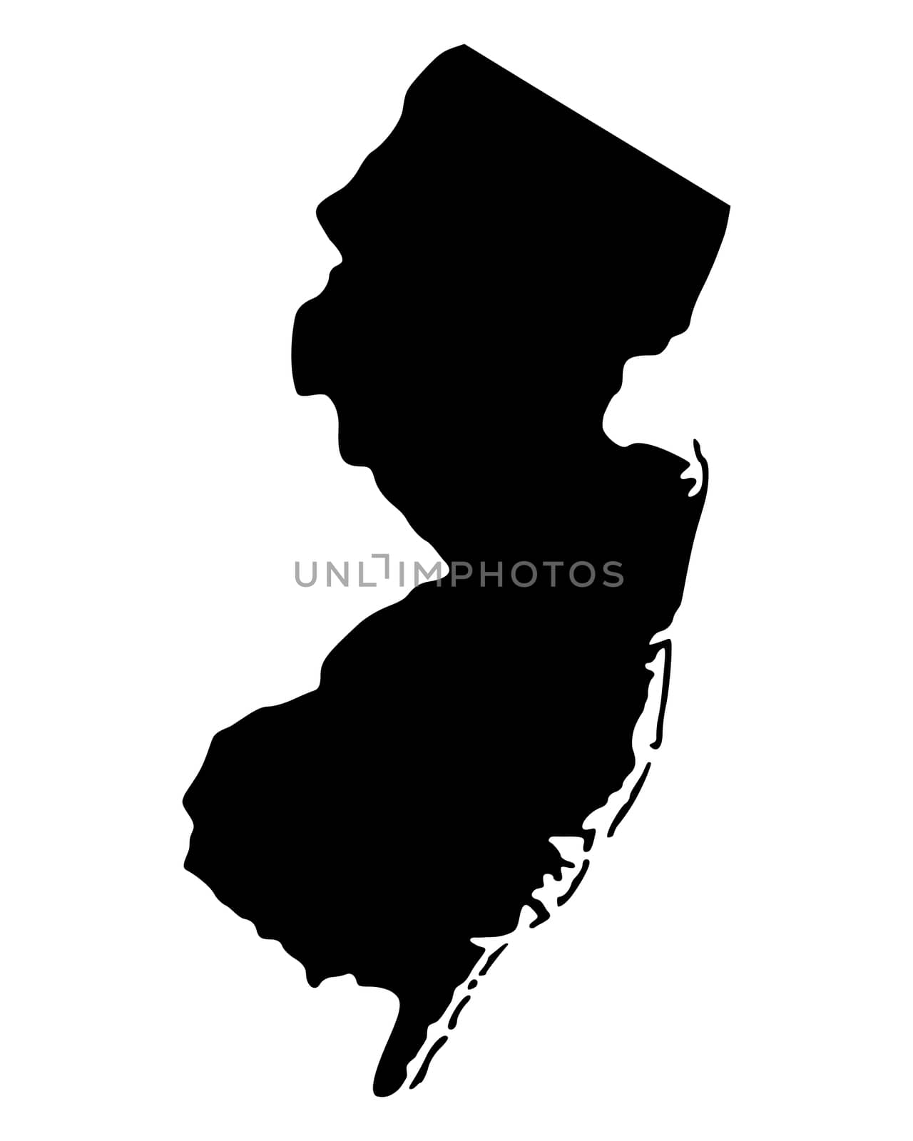 Map of New Jersey by rbiedermann