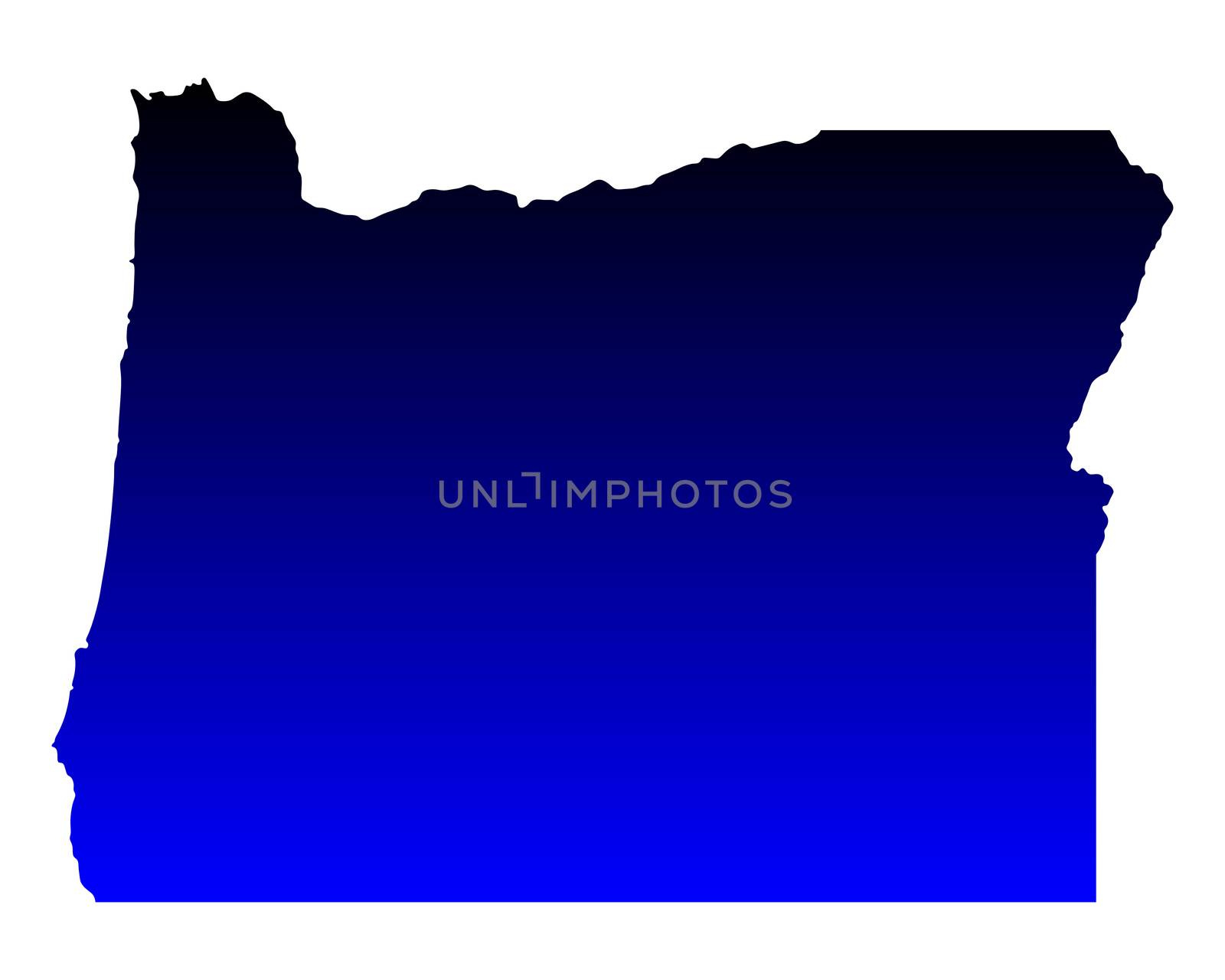 Map of Oregon by rbiedermann