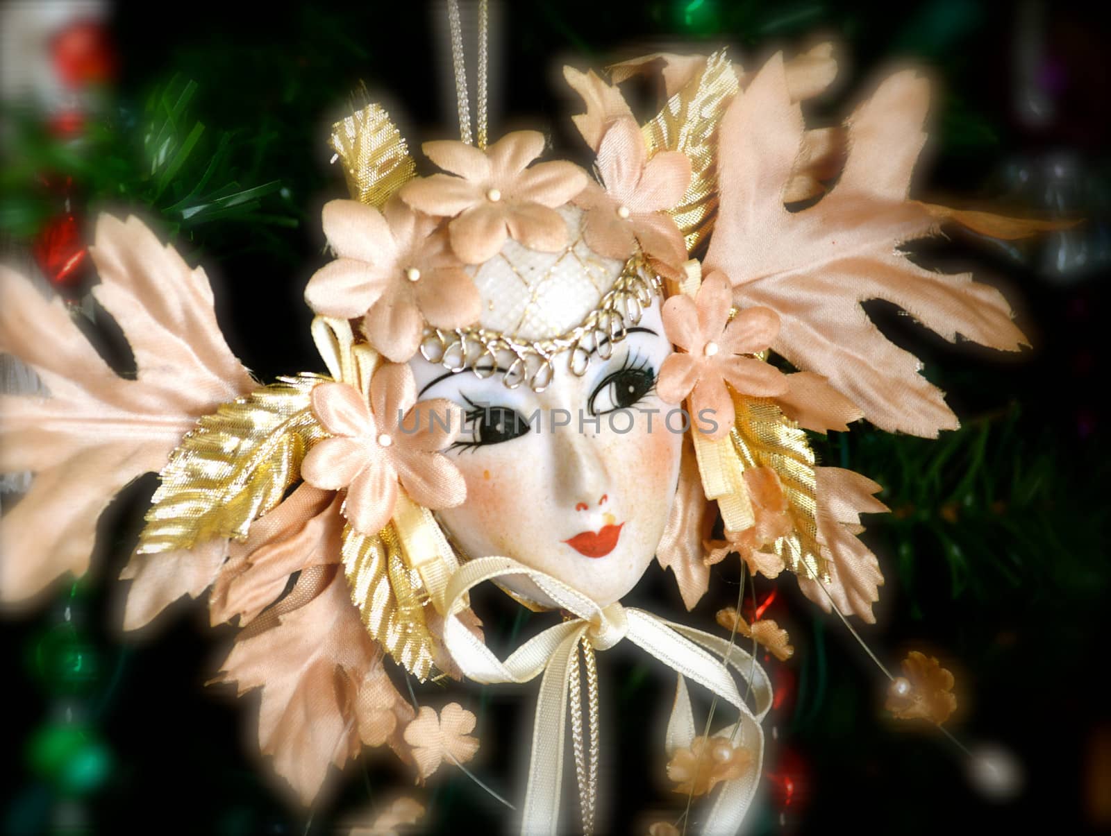 Theatre Mask Ornament by RefocusPhoto