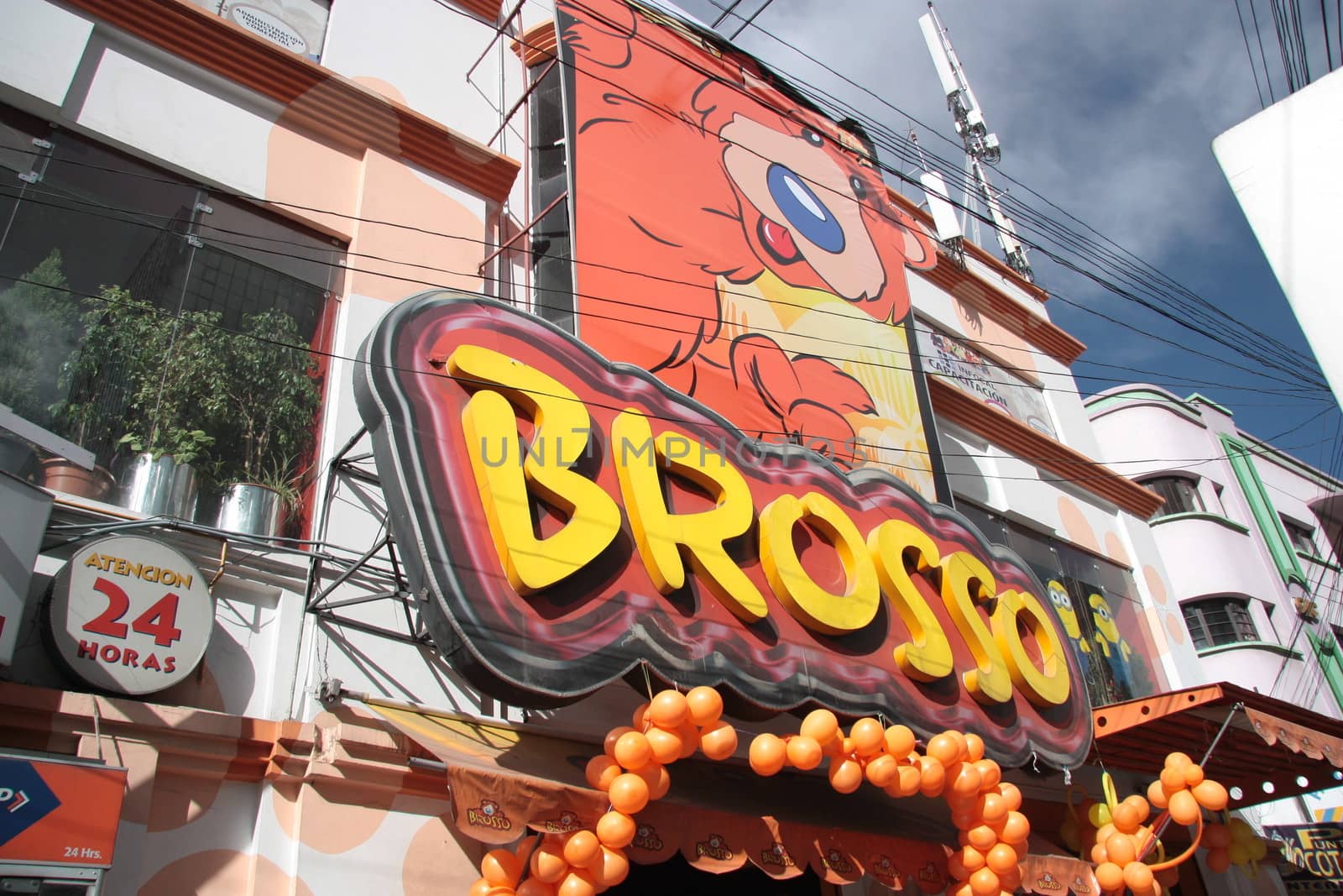 Brosso fast food restaurant sign in La Paz, Bolivia by jjspring