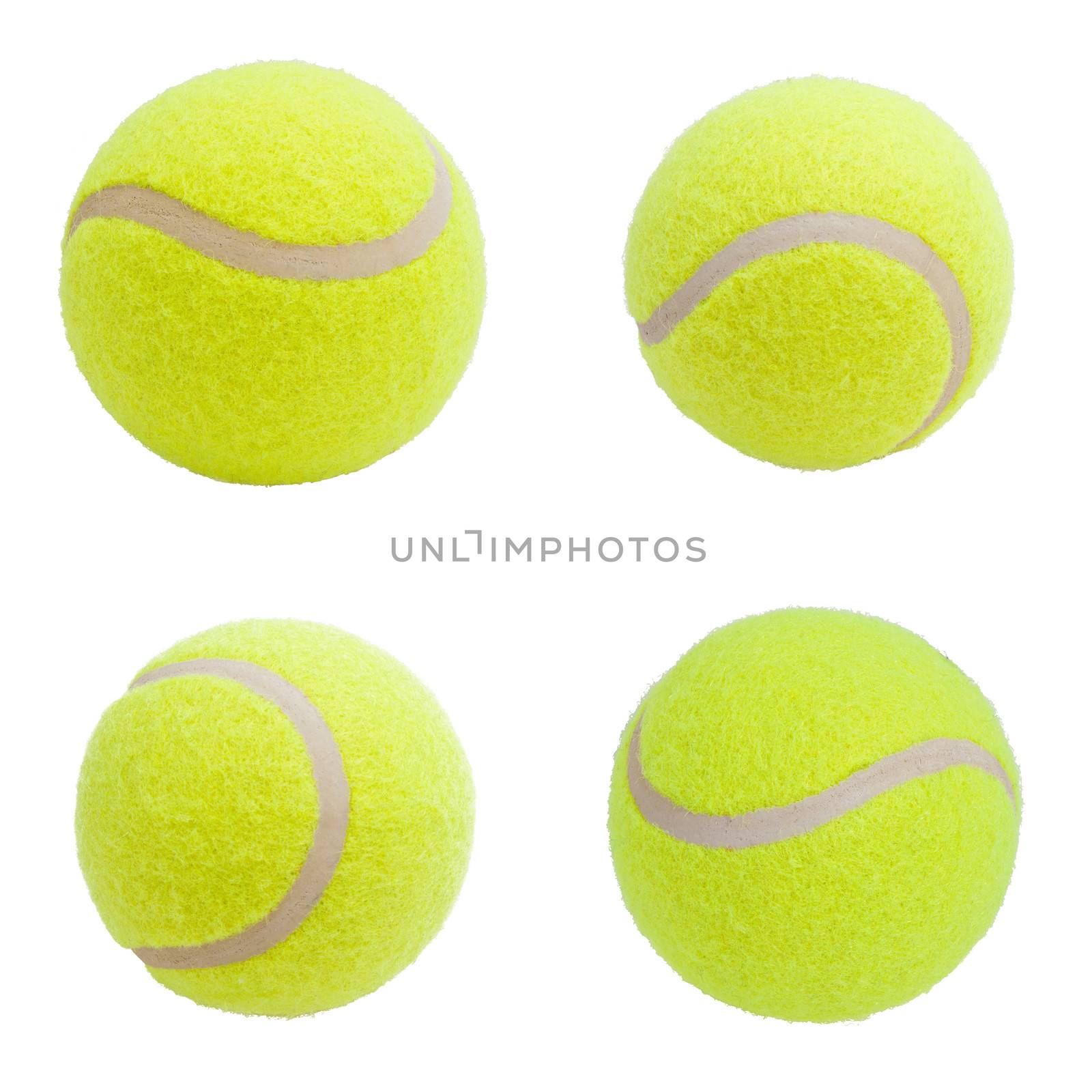 Nice Tennis balls isolated on white background