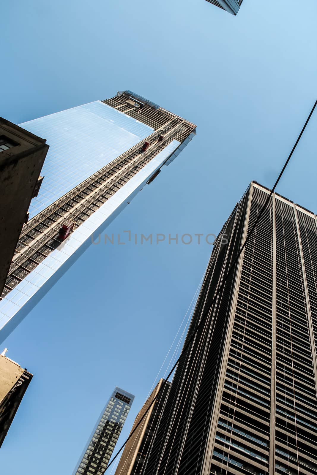 New York City, New York - September 4: World financial center in New York City, NY, on September 4, 2013. 