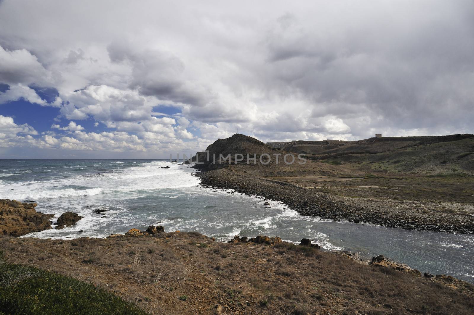 Beautiful landscape with sea and rocks by stokkete