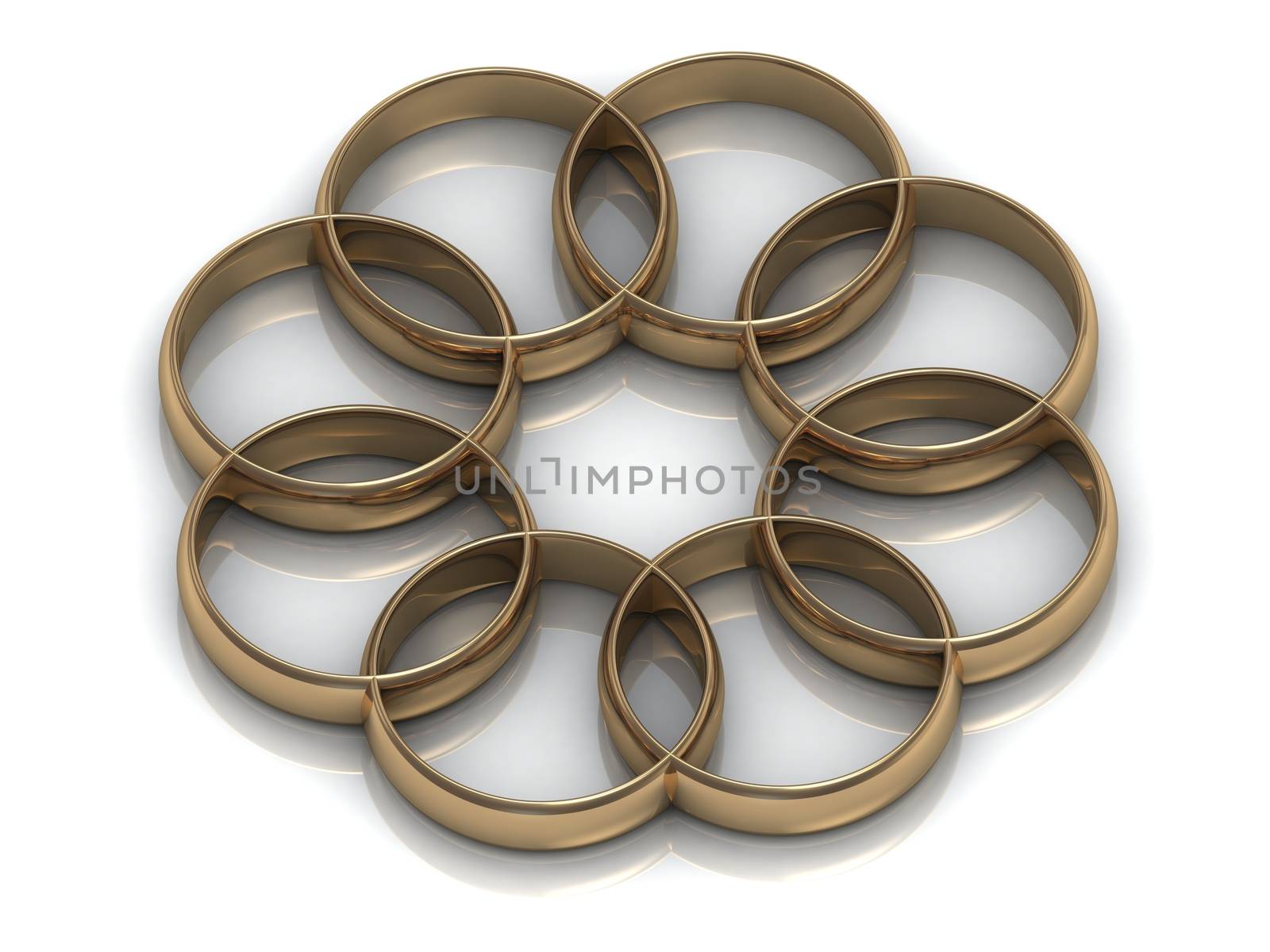 Gold rings in the form by GreenMost