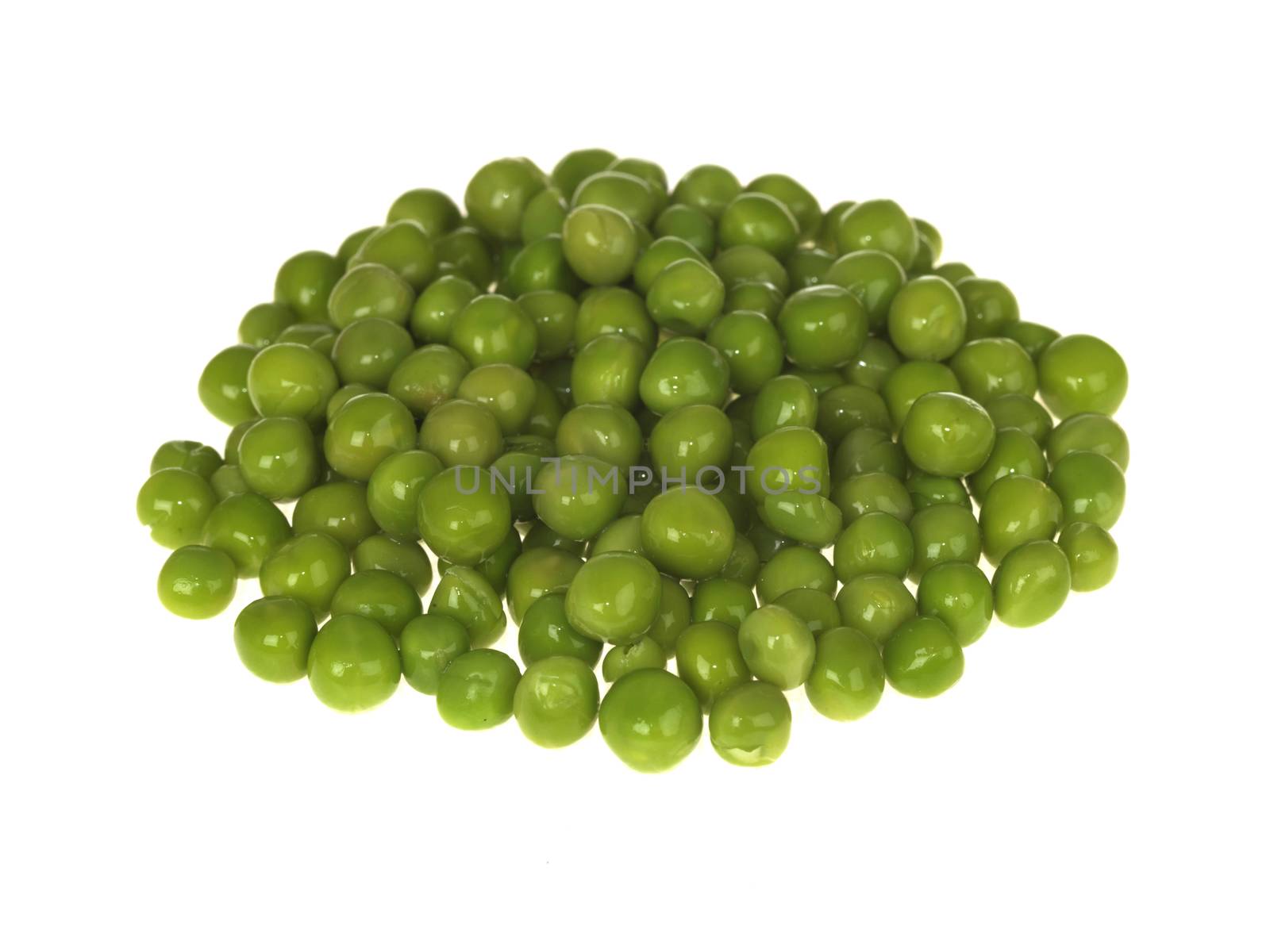 Fresh Garden Peas Isolated White Background