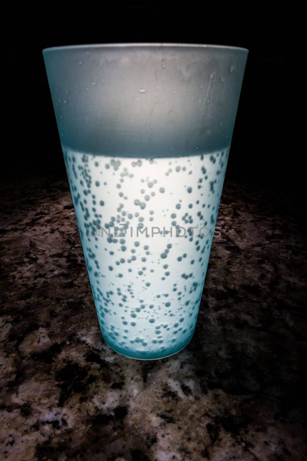 Cup that is lit up as if by it's own magic