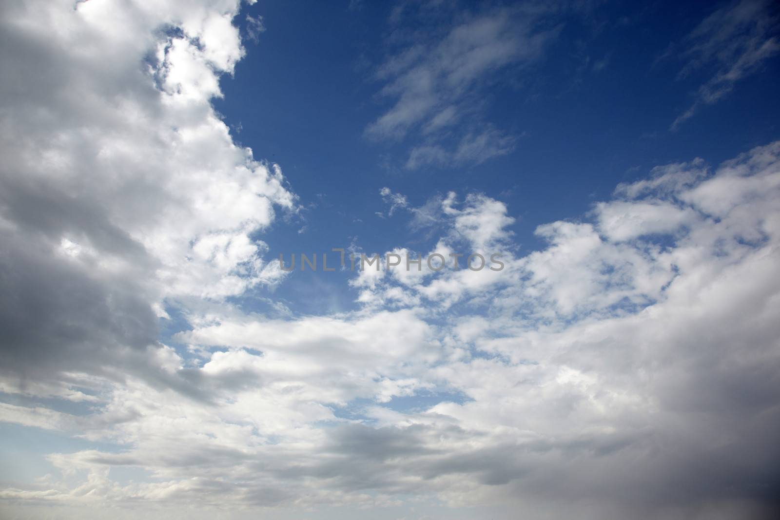 Sky with clouds. Natural light and colors