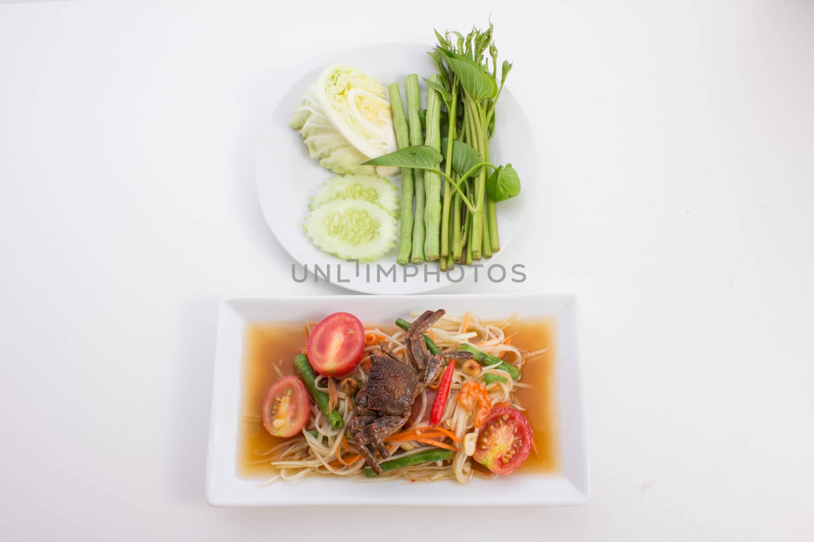 Green papaya salad by tuchkay