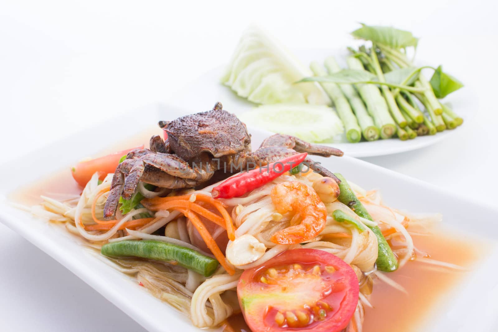 Green papaya salad by tuchkay