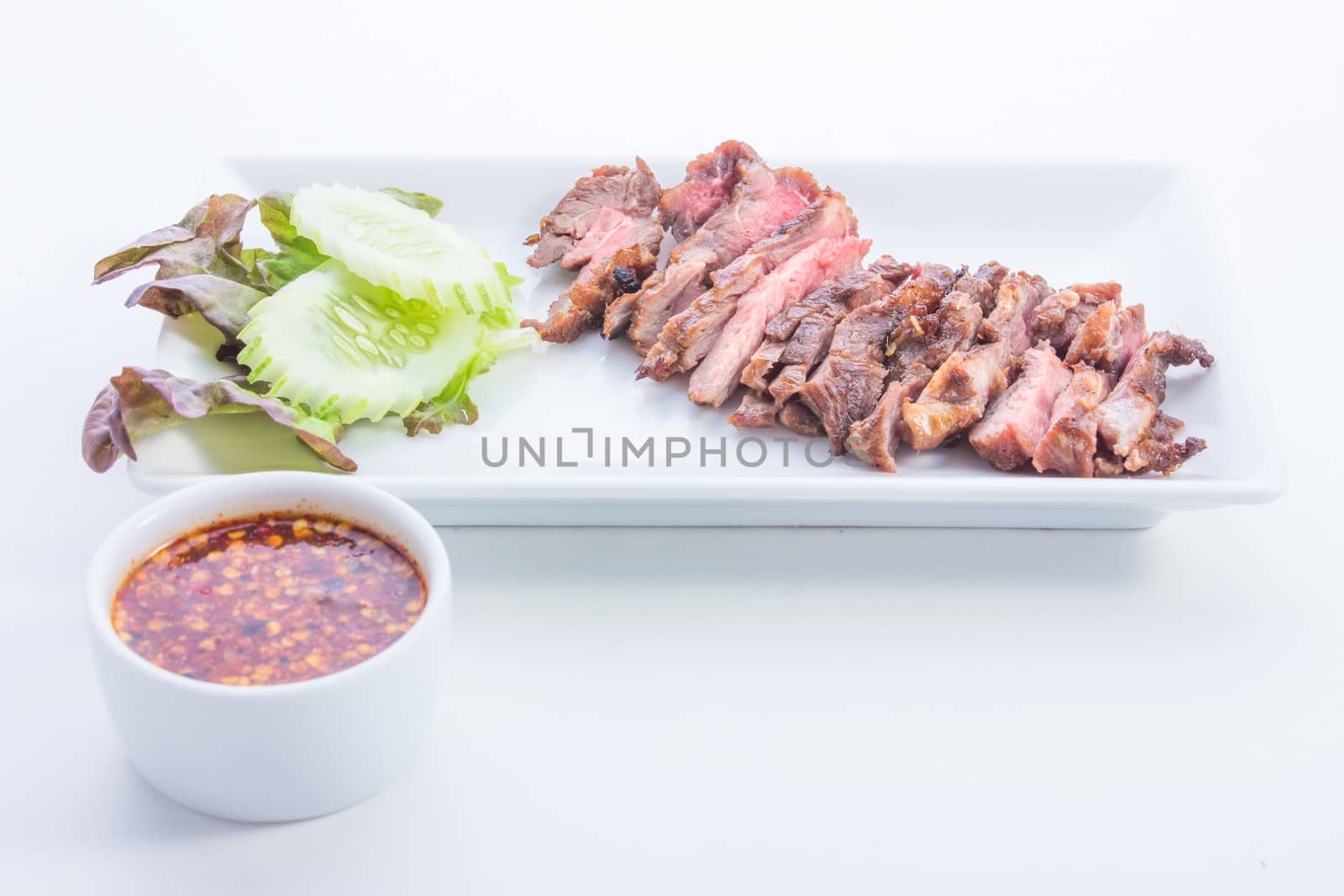 Grilled beef is thailand