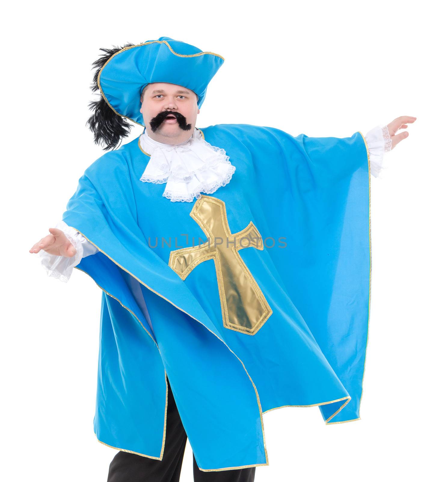 Musketeer in turquoise blue uniform by Discovod
