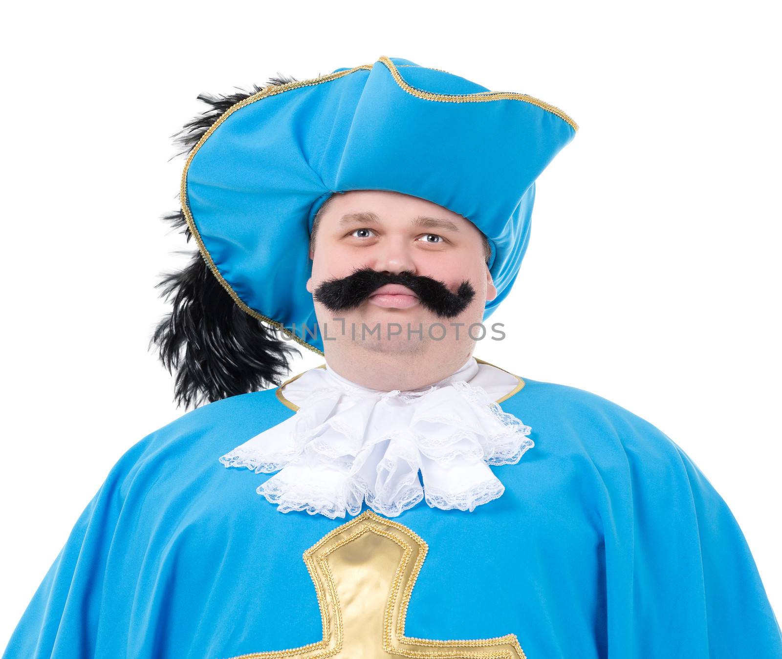 Musketeer in turquoise blue uniform by Discovod