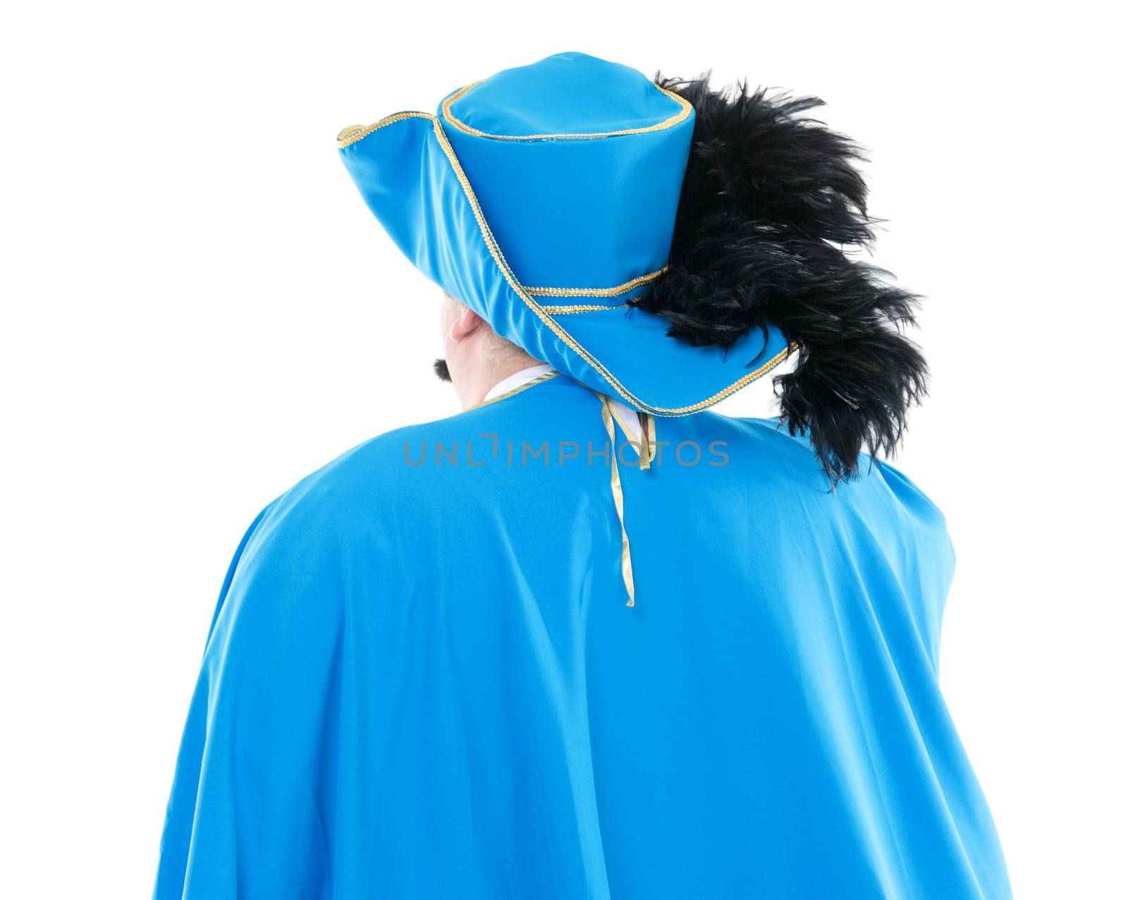 Musketeer in turquoise blue uniform by Discovod