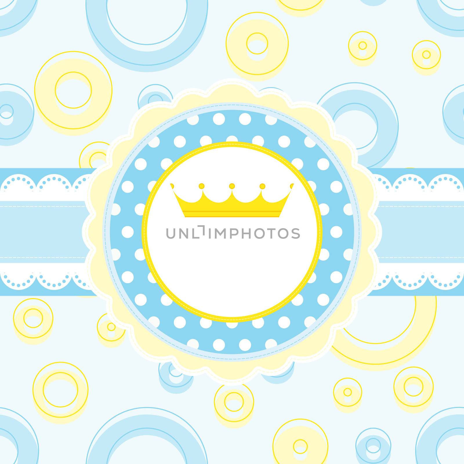 Royal baby vector background