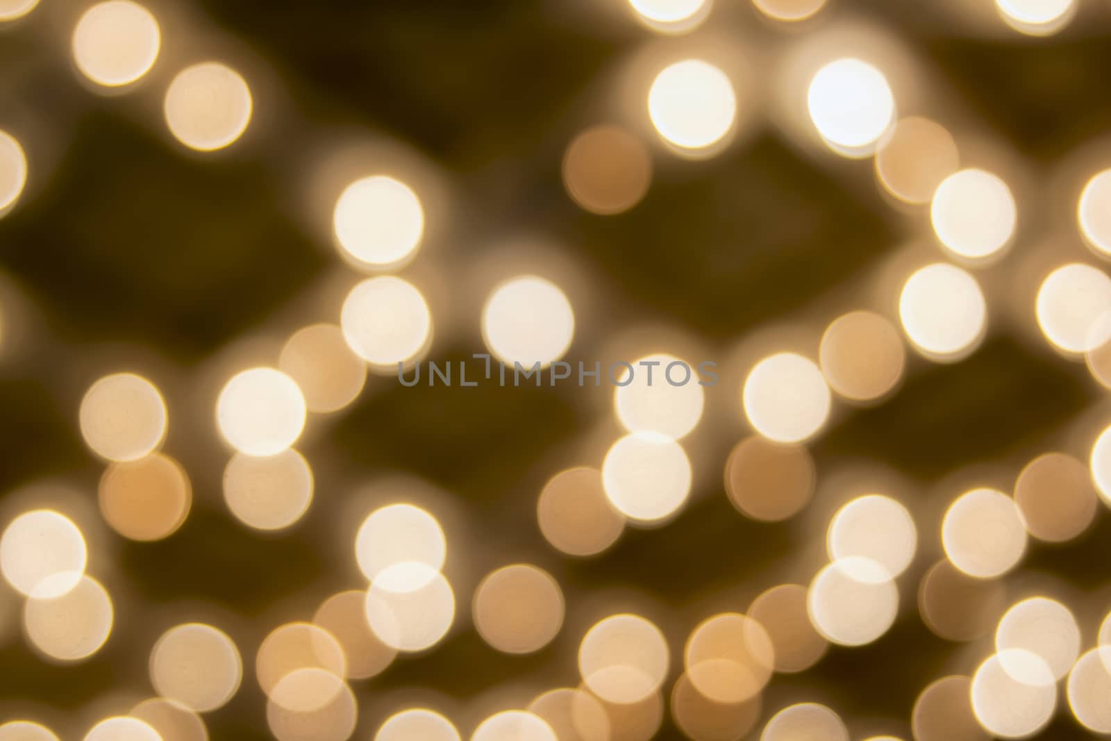 Old Historic Broadway Theater Marquee Ceiling with Blurred Defocused Bokeh Blinking Lights 