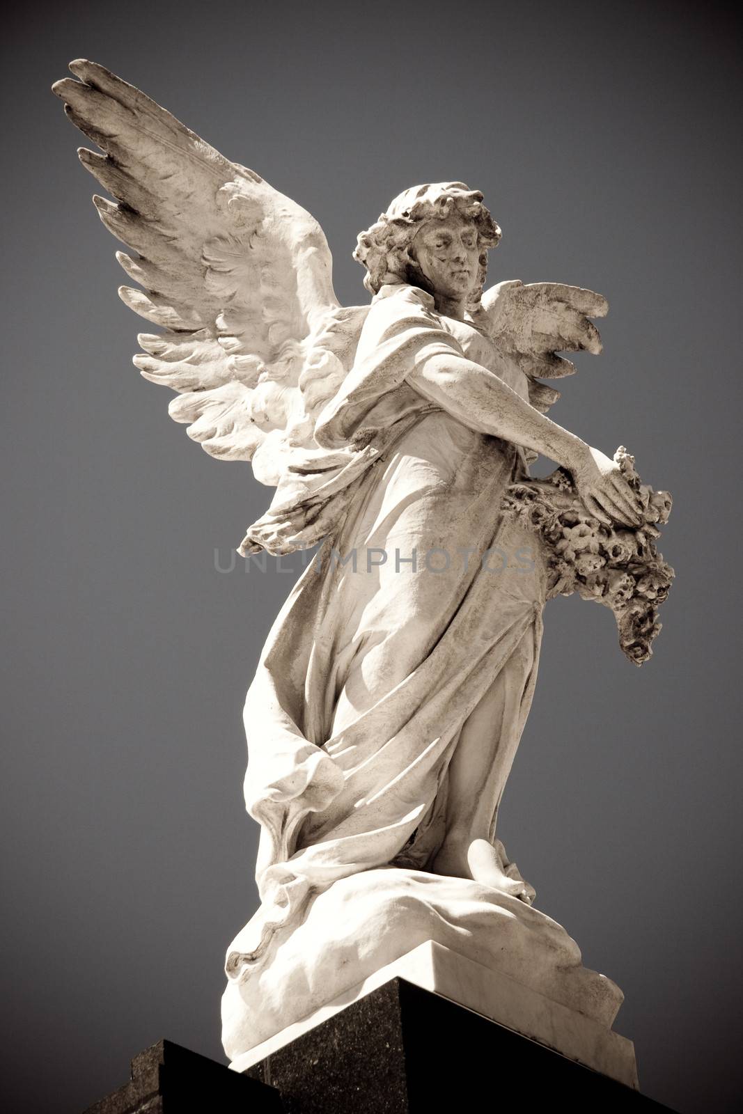 Statue of an Angel in the Cementerio de La Recoleta, Recoleta, Buenos Aires, Argentina