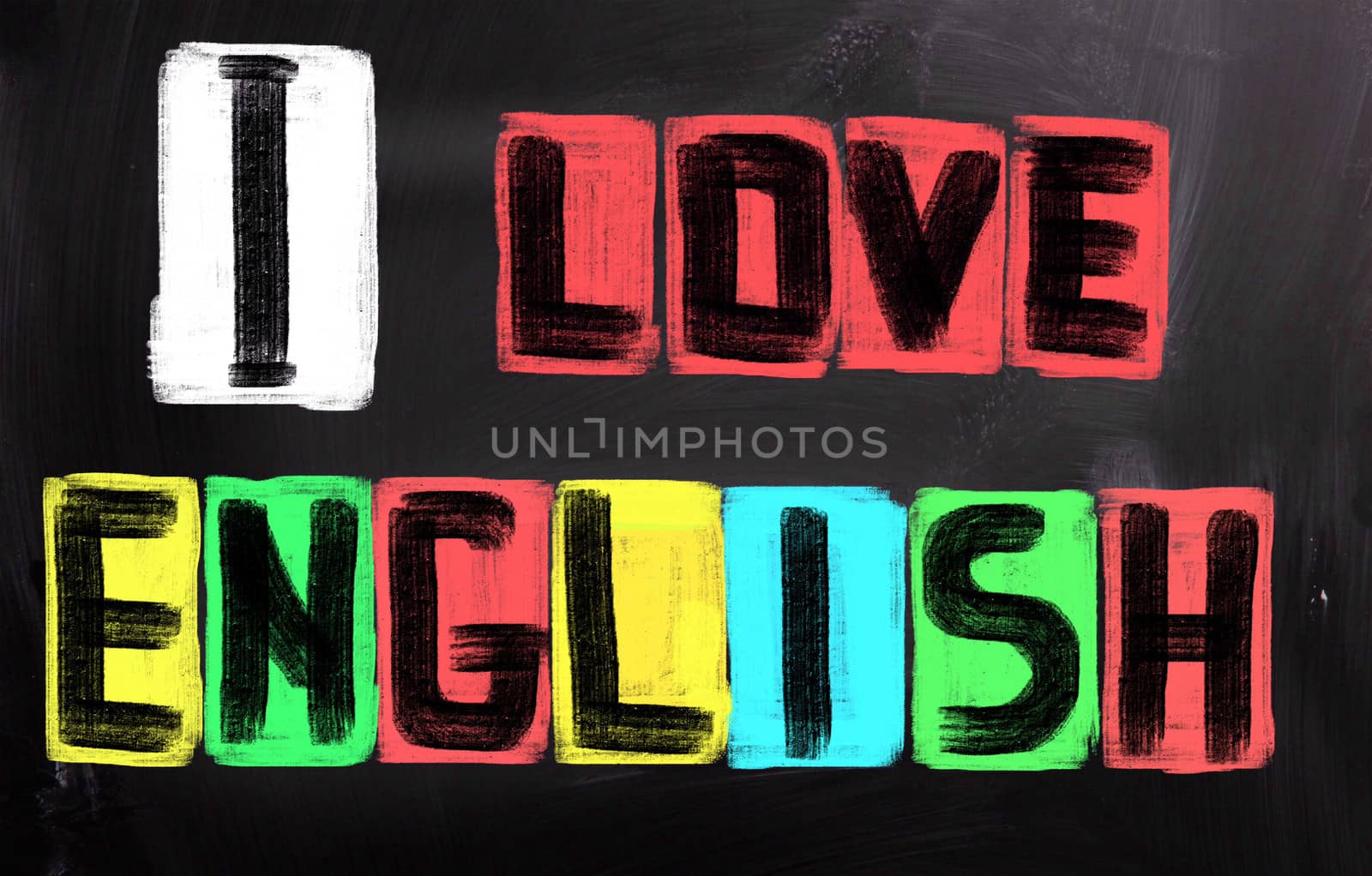 I Love English Concept by KrasimiraNevenova