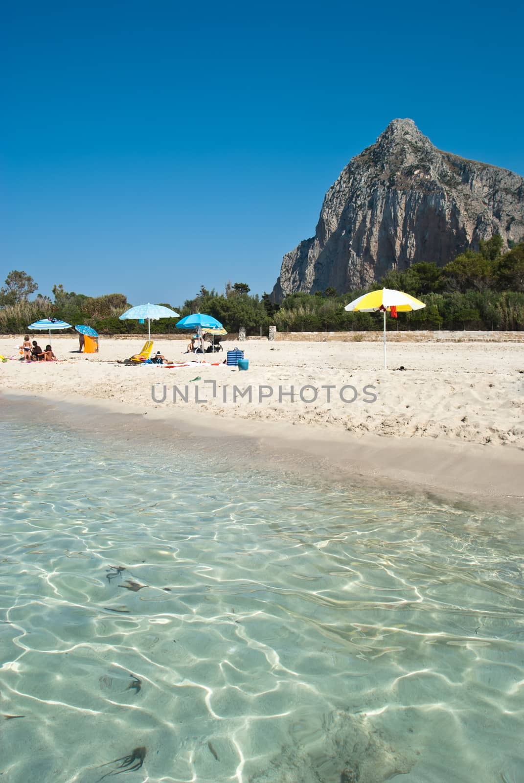 beach of San Vito Lo Capo in Sicily