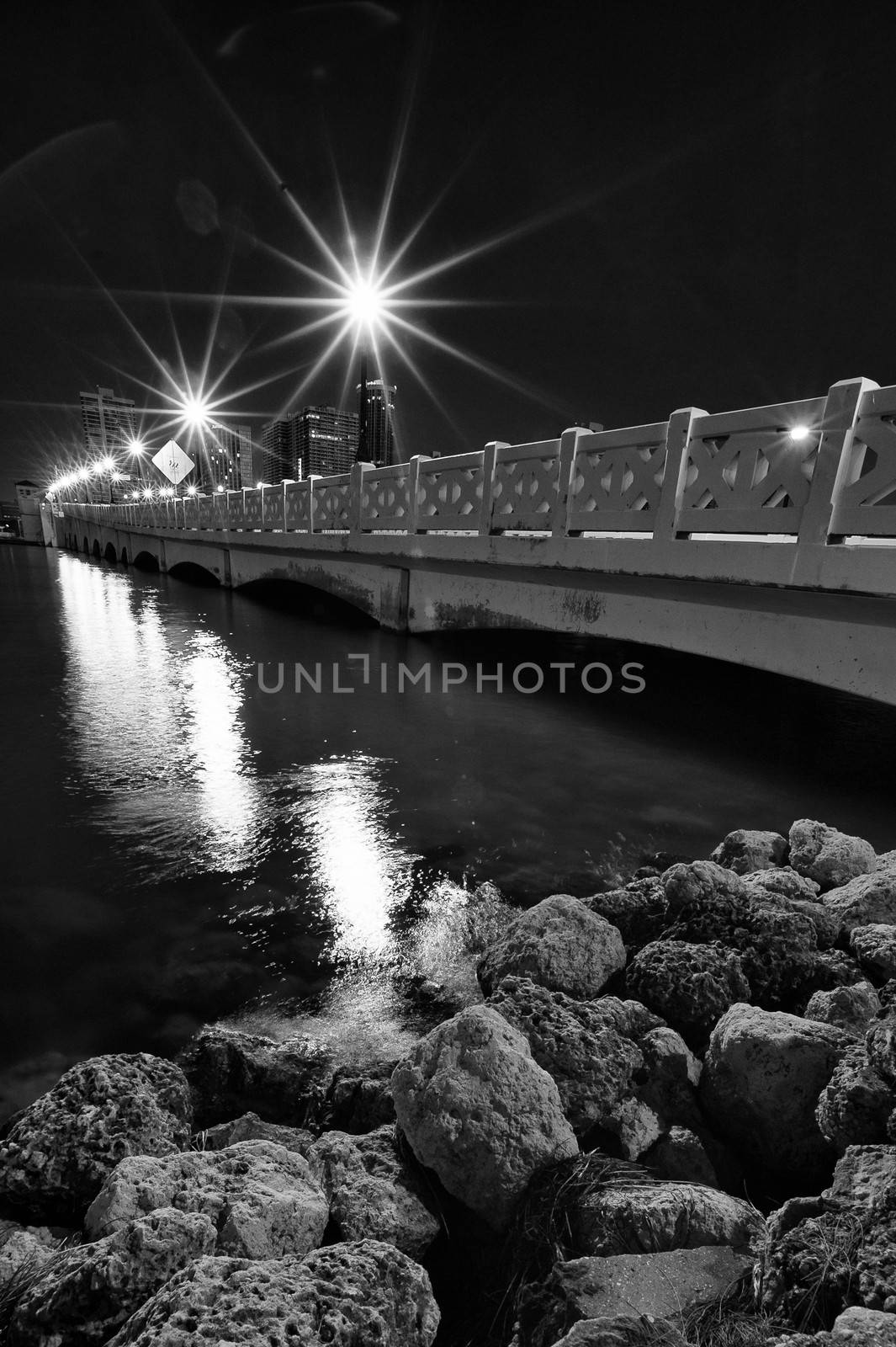 Bridge across the Atlantic ocean, Miami, Miami-Dade County, Florida, USA