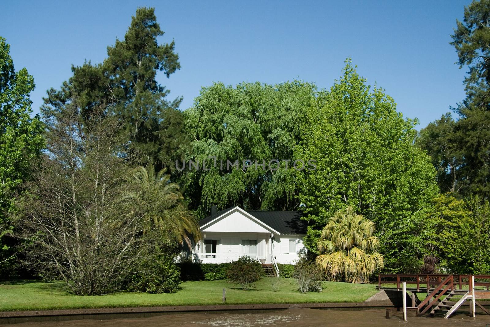 Sceneries along the canals of the Parana Delta, Rio de La Plata, Buenos Aires, Argentina