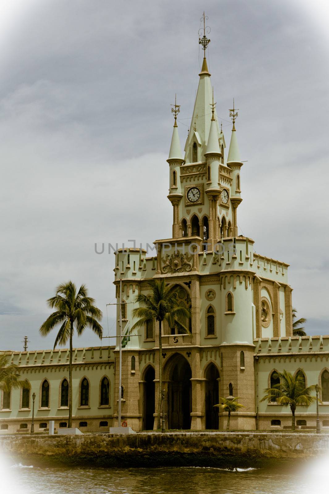 Building in Fiscal Island in the city of Rio de Janeiro, Brazil