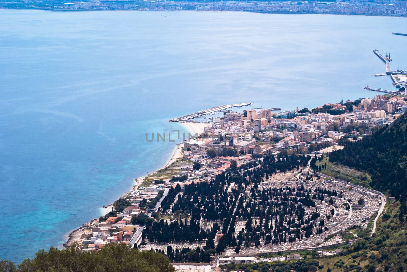 Panoramic aerial view of Palermo- Sicily