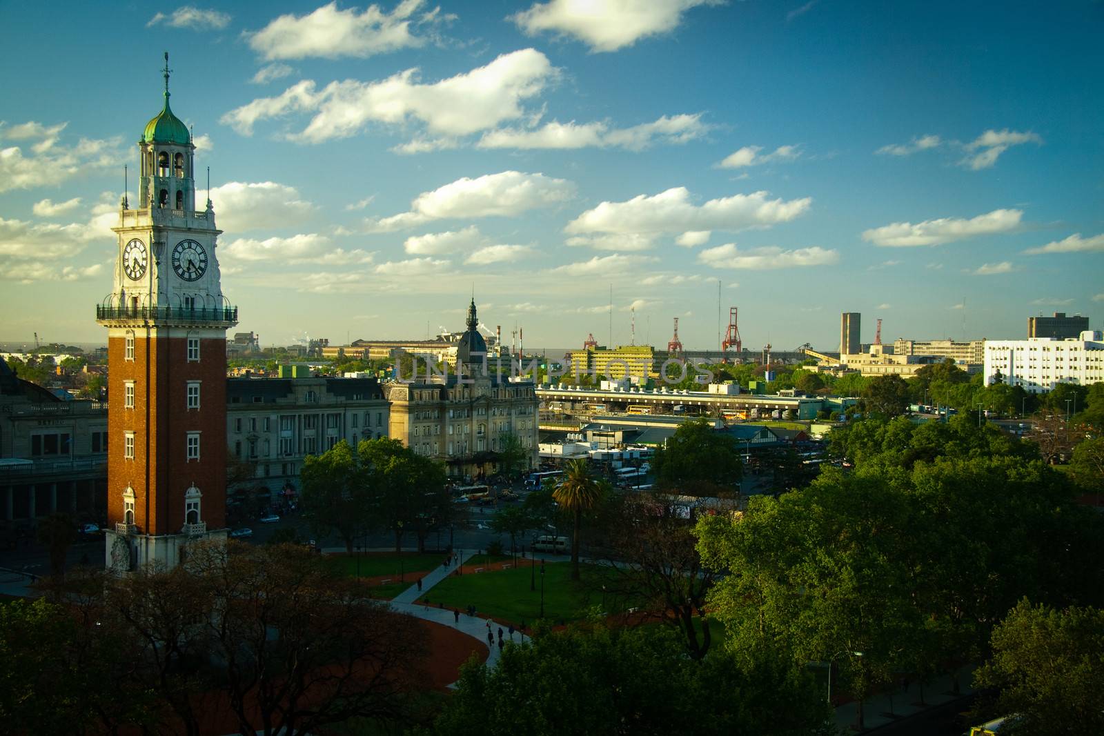 Clock tower in a city, Torre Monumental, Retiro, Buenos Aires, Argentina