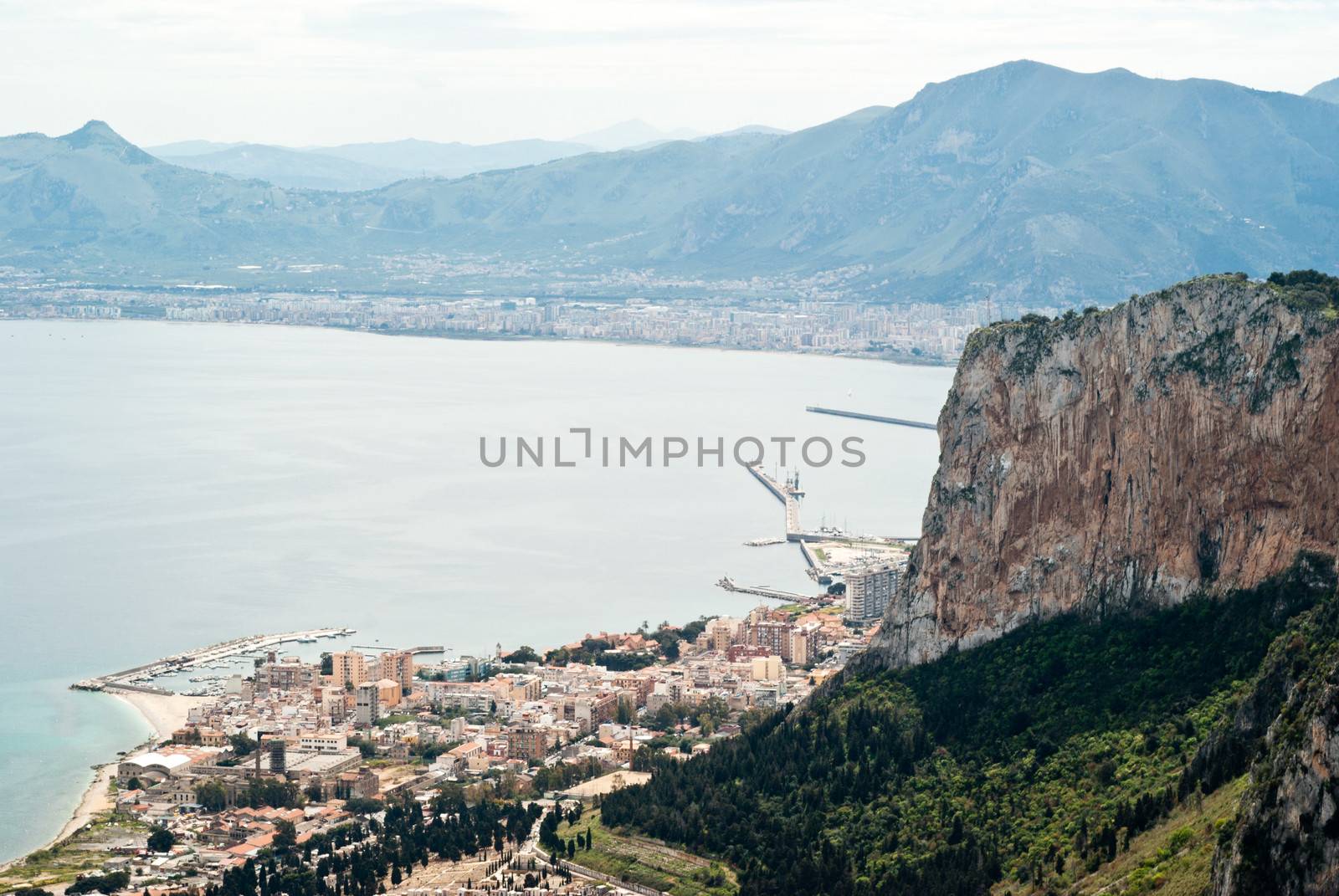 Panoramic aerial view of Palermo- Sicily