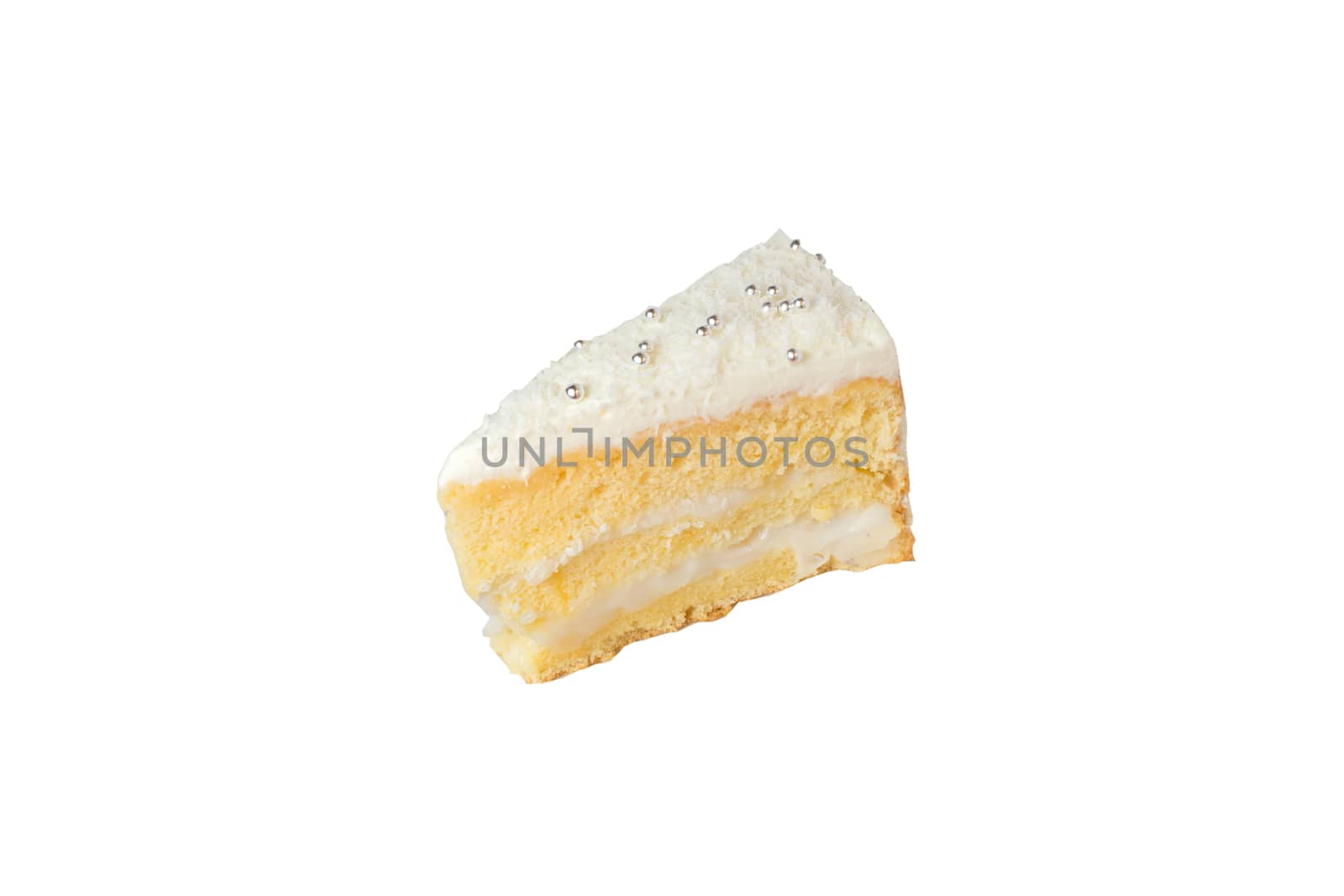 Coconut Cake isolated on white