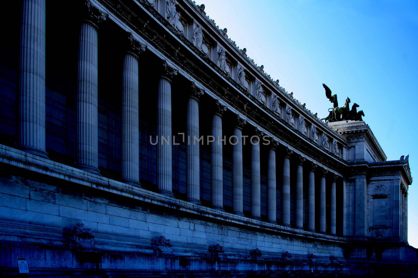 Colonnades of a monument, Vittorio Emanuele Monument, Rome, Lazio, Italy