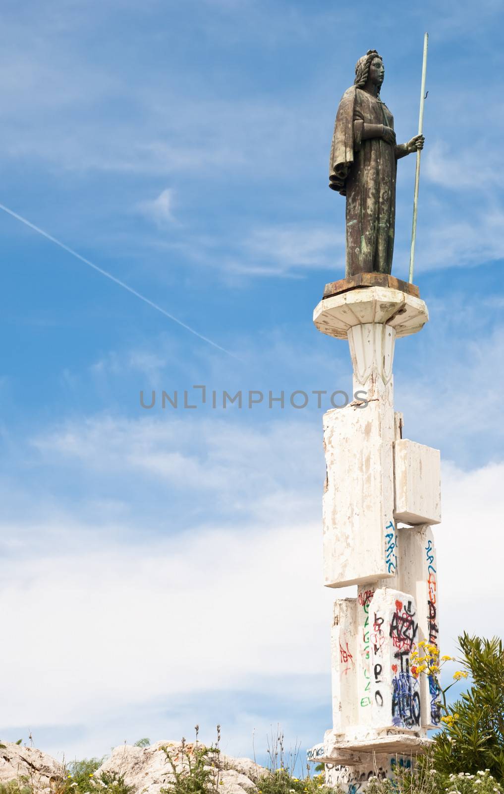 Statue of Saint Rosalia in Monte Pellegrino, Palermo. Sicily