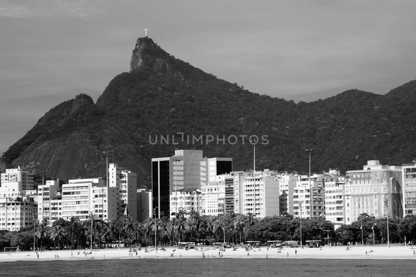 Cristo Redentor as seen from a boat in the Baia de Guanabara in  by CelsoDiniz