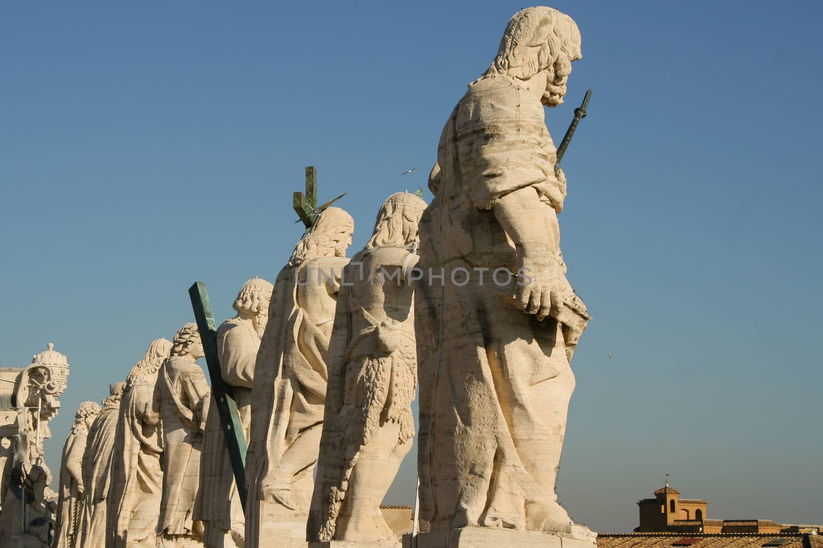 Detail of the statues surrounding the St. Peter's Square by CelsoDiniz