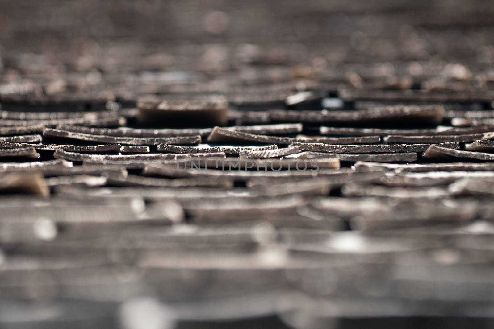 Details of tiles, Bodie Ghost Town, Bodie State Historic Park, Mono County, California, USA