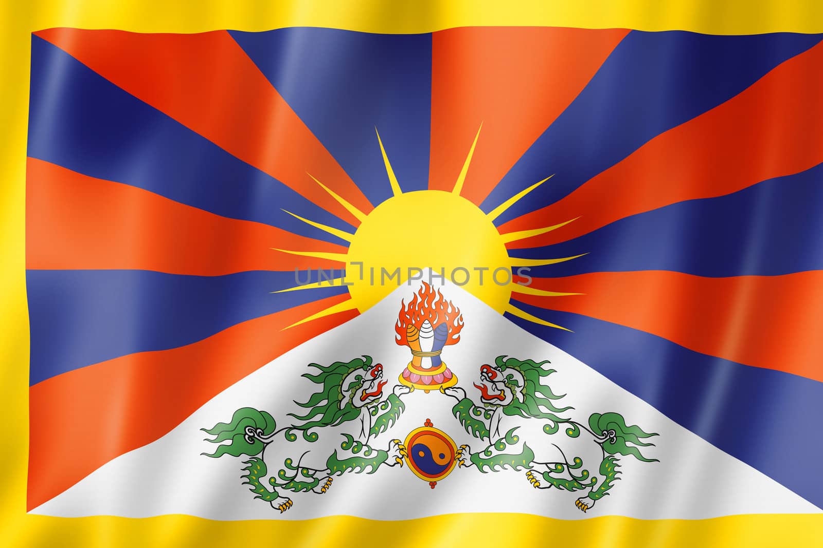 Tibetan flag by daboost