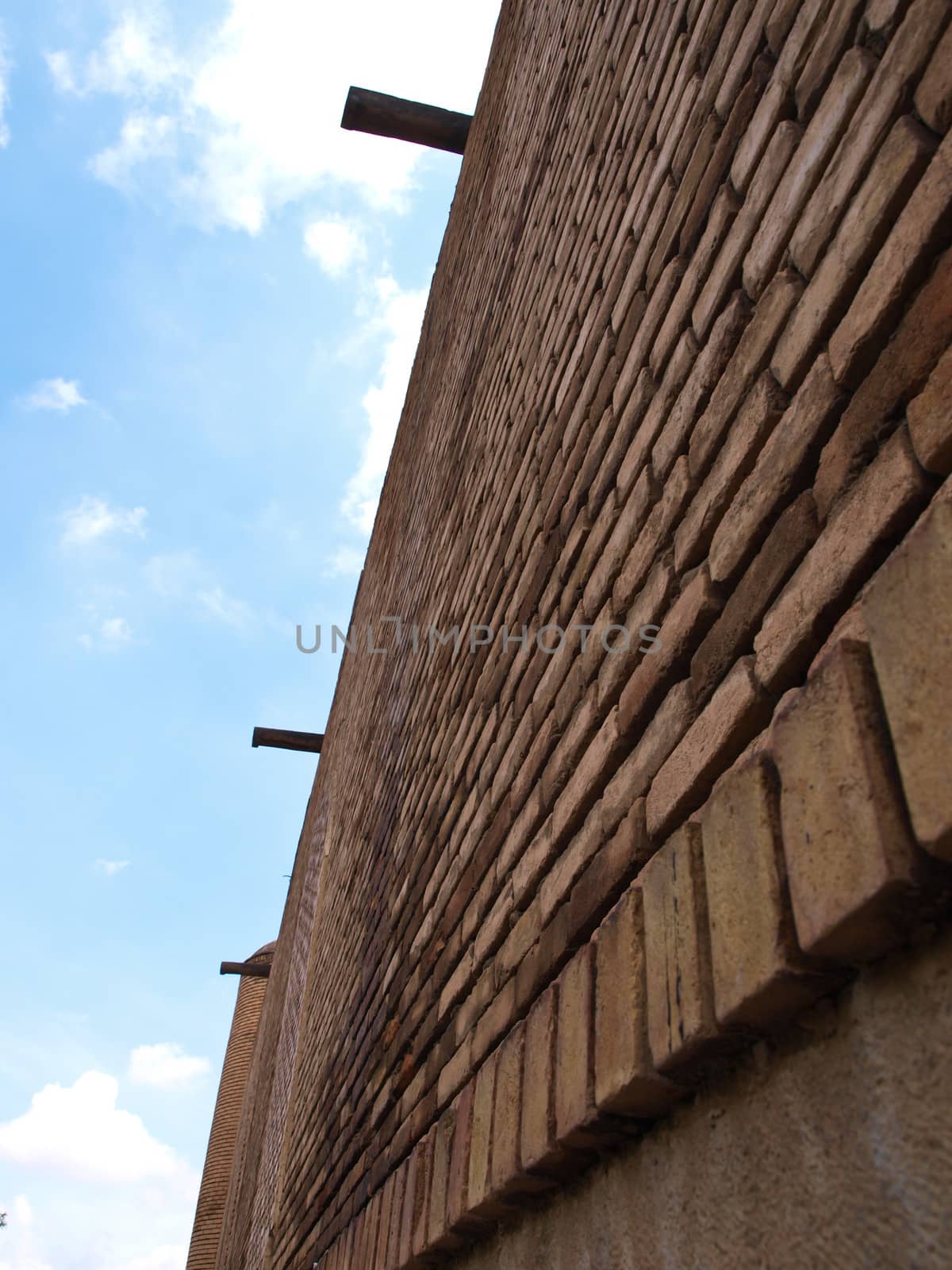 Brick architecture in Blue mosque in Tabriz, Iran by gururugu