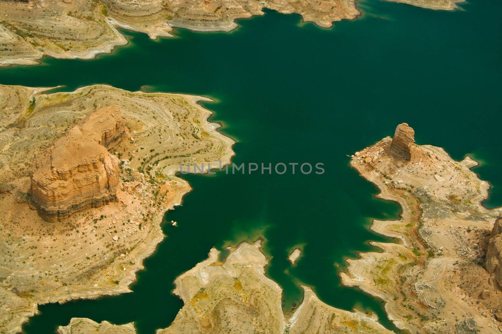 Colorado river and the very end of the Grand Canyon, close to Las Vegas.