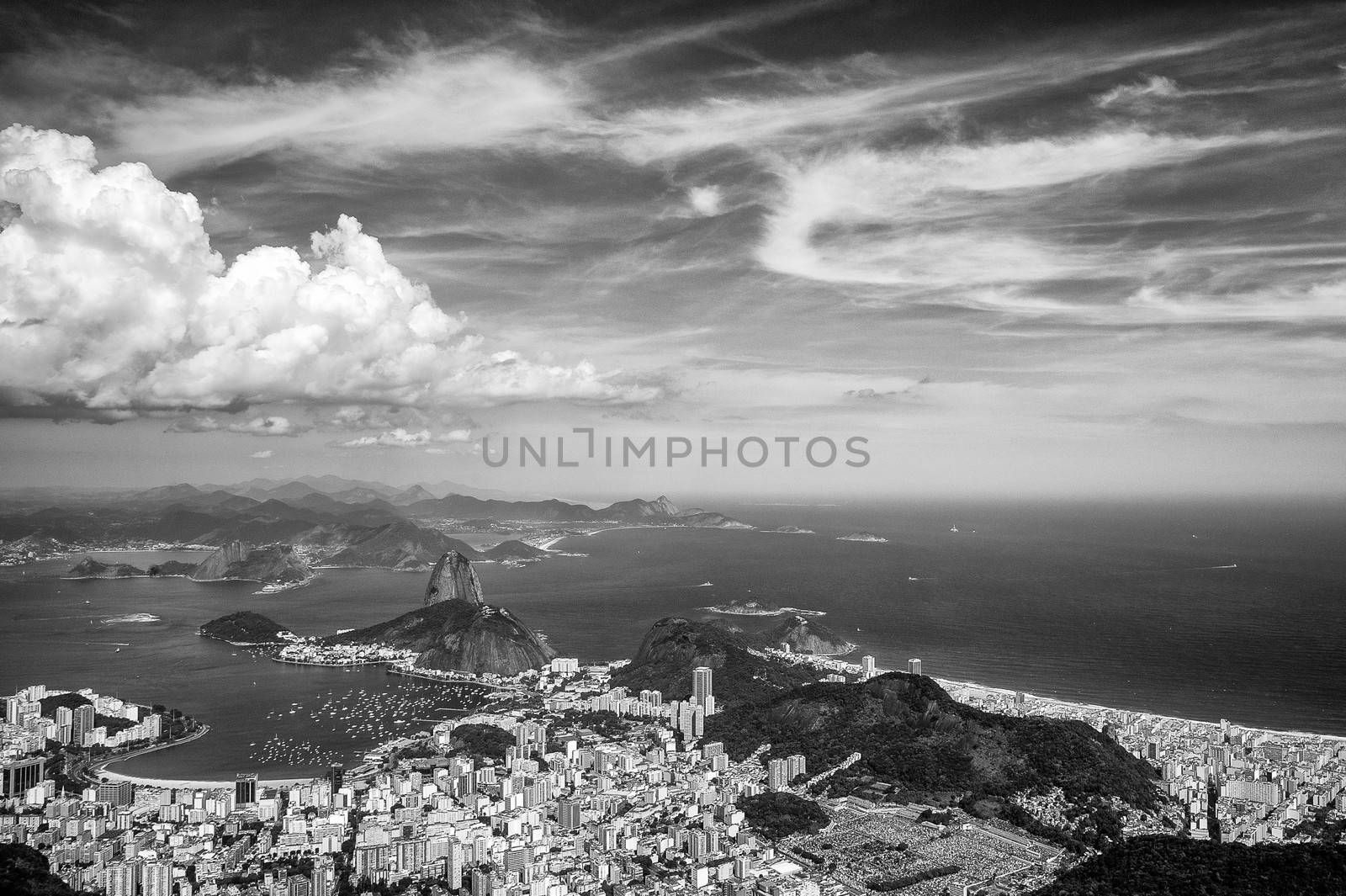 Buildings at the waterfront, Guanabara Bay, Rio De Janeiro, Brazil